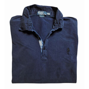 Men's Polo by Ralph Lauren Navy Custom Fit Polo Shirt XXL